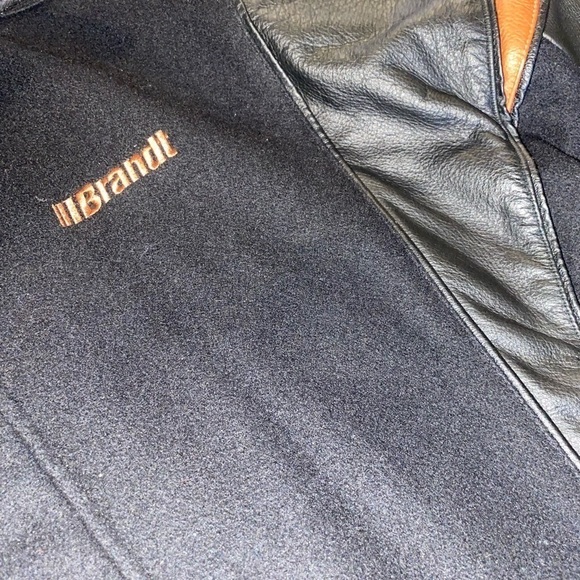 Brandt Saxon Leather Letterman Varsity Wool Leather Sleeve/Collar Jacket Sz XXL - Picture 7 of 10